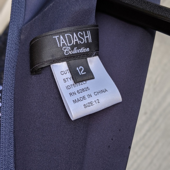 Tadashi long gown in eggplant - Picture 6 of 8